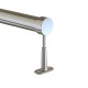 ADJUSTABLE TUBE SUPPORT D.30 WITH CAP - CHROME